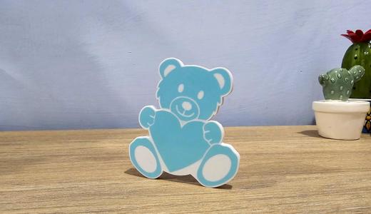 Multicolor bear decoration