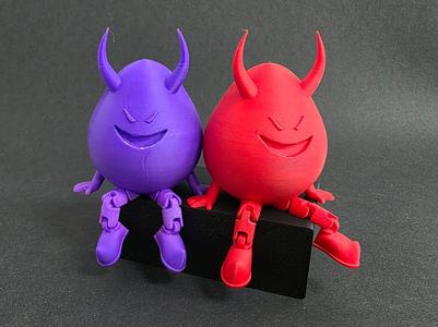 Easter Egg Devil Egg Buddy with flexi legs hands