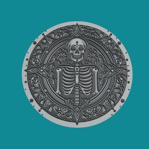Skeleton Skull Horror Pendant