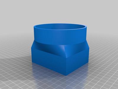 Dust collector adapter for NOVA BY-10 JOINTER/PLANER