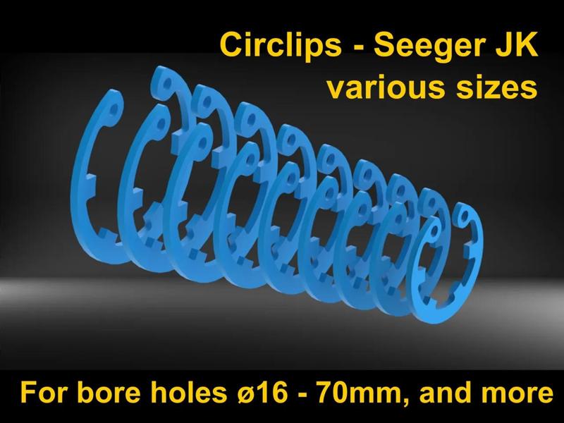 Circlip Seeger JK - various sizes   