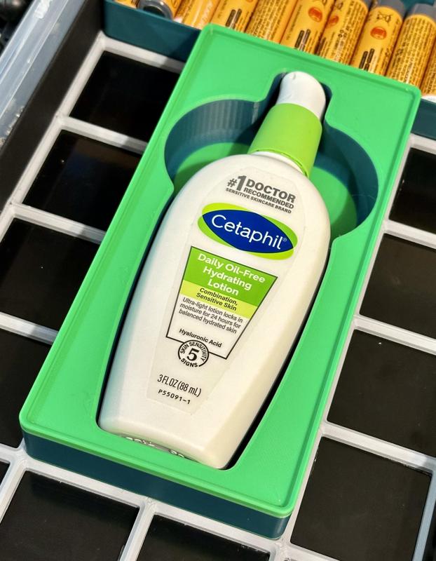 Gridfinity 2x4x4u Cetaphil 3 fl oz Bottle Holder