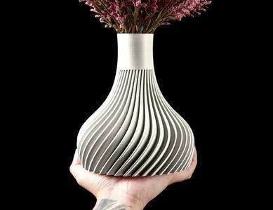 Ridged Flower Vase by MODERN MACHINE   