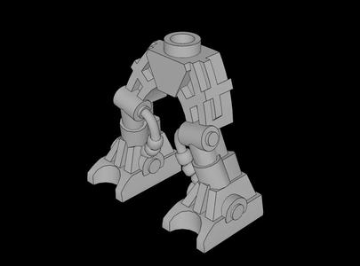 Lego Compatible (54276.dat) Minifig Legs Bionicle   