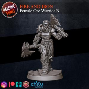 Fire and Iron - Female Orc Warrior B