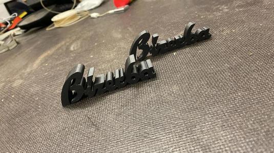 Original Schriftzug Bizerba Maschine   