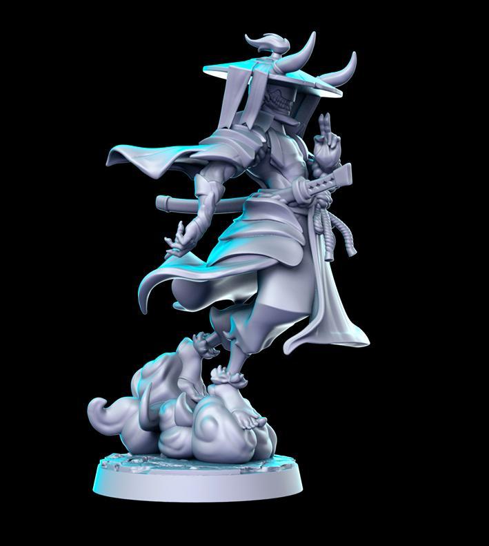 PRE-SUPPORTED Oni Ronin - 32mm - DnD