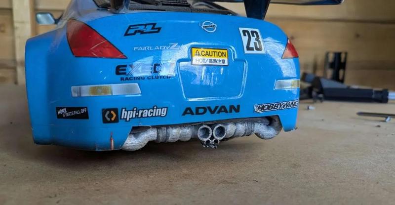 TT02 exhaust nissan350z   