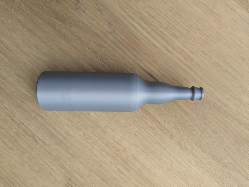 Glass soda bottle