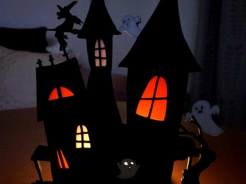 Haunted House - backlit background
