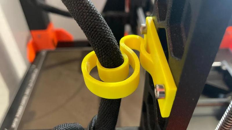 Extruder Cable Flexible Holder, flex clip for MK4 / Mk4S   