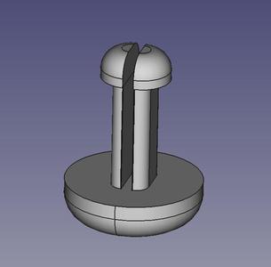 Nupsi - connection plug M4,5 for thinkness 8mm
