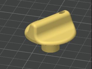 Refrigerator automatic control knob