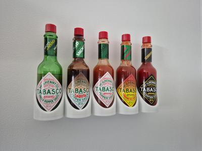 Modular Tabasco Hot Sauce Bottle Wall Display