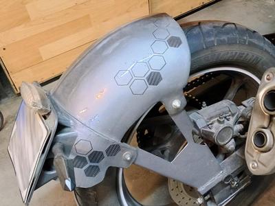 Motorcycle rear fender