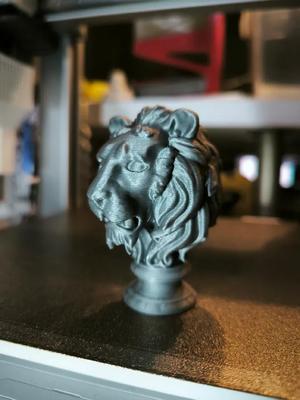 Lion Head Statue   