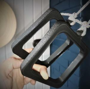 Exercise machine handle