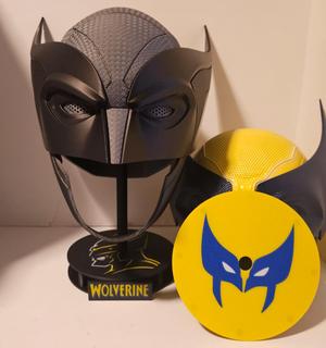 Wolverine Helmet Stand w/ changeable face plates