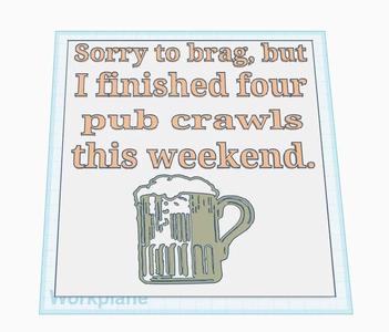 Pub Crawl Sign   