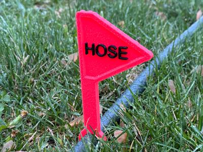 Garden Hose Marking Flag