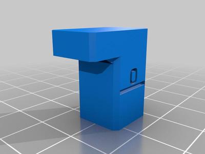 Adjustable Z End Stop for ANET ET4 (switch plate and Thumb)