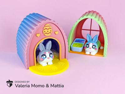 Diorama for Cute Flexi Animals, Cute Bunny Edition   