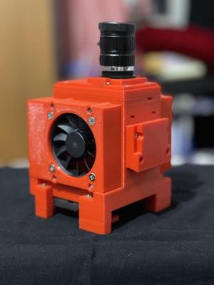 Cooling Case for RPi HQ camera and RPi-4 in Argon-neo case