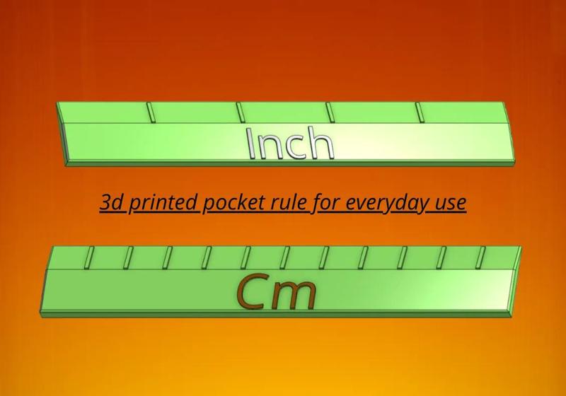 Pocket Rulers – cm, inch & blank   