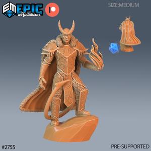 Frost Tiefling Paladin Flame / Human Devil Hybrid / Evil Ice Humanoid / Ruthless Snow Trickster / Hell Army