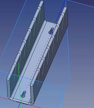 Wall mounted simple hat rack - FreeCAD   