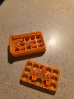 13 Hearing Aid Batteries Organization in Small Box   