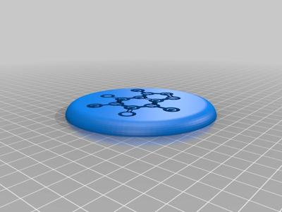 Caffeine Molecule Coffee/Tea Coaster