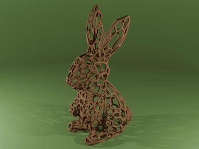 Easter bunny Voronoi   