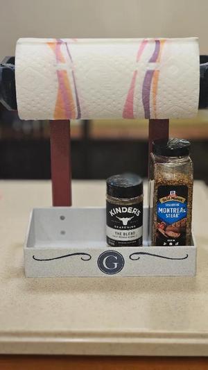 Grill Buddy Paper Towel Holder and Condiments Tray V2   
