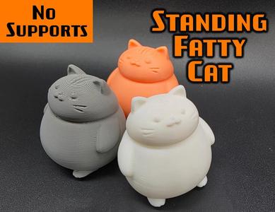Standing Fatty Cat No Supports   