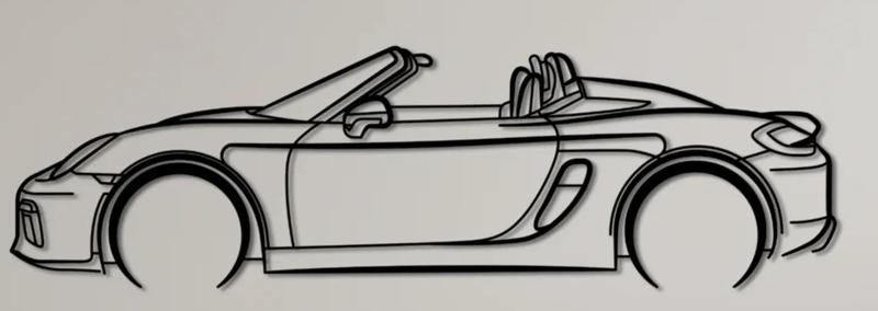 Porsche Boxster 987 Wall Art   