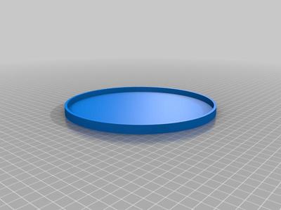 Replacement lid for round 2L/2qt Cambro food container.