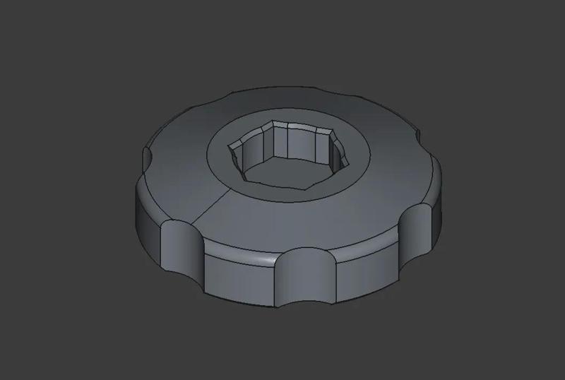 Hexagon screw foot or grip handle   