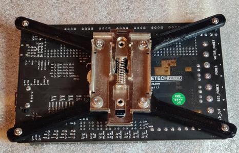 BTT Octopus mount for metal DIN rail clips, 90 and 120 mm fan shroud