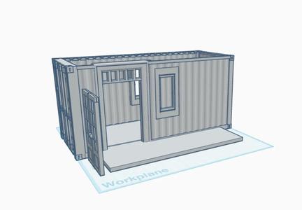shipping container hut   