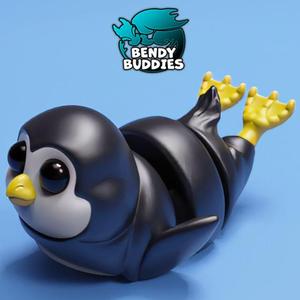 Waddles Cute Penguin / Aquatic Bird Articulated / Print-in-Place Snow Creature / Cute Ice Beast / Frozen Villager / Fantasy World Encounter