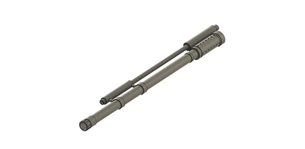 Russian BMP 3 Gun barrel ( 100mm and 30mm ) 1:35 Trumpeter model