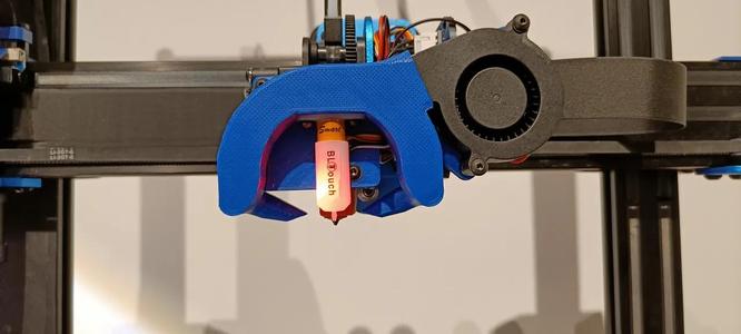 Sidewinder X2 Fanduct 5015 and BLTouch Mount   