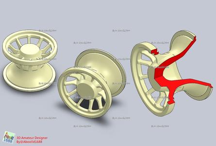 Tiger tank Before processing of driving wheel.(STL-35)