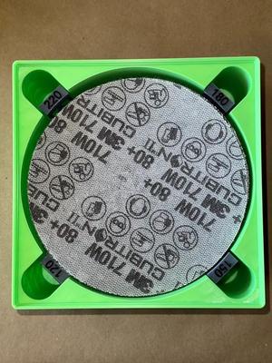 150mm sandpaper bin gridfinity   