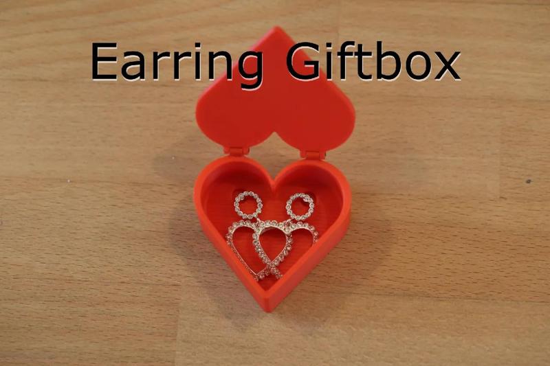 Earring Heart Giftbox   