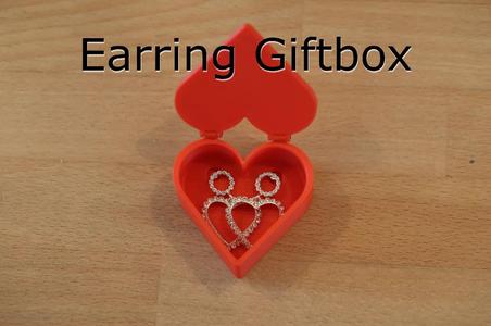 Earring Heart Giftbox   