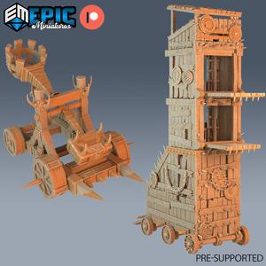 Siege Engine Tower & Catapult / War Machine / Warfare Construct