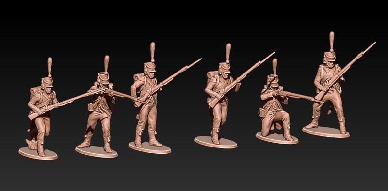 napoleonic french voltigeurs shako