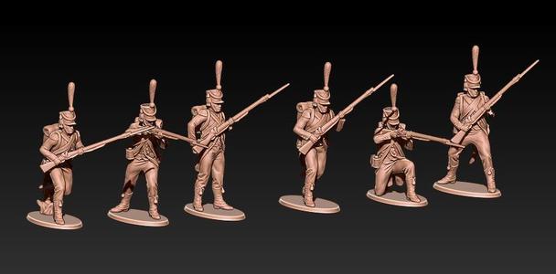 napoleonic french voltigeurs shako